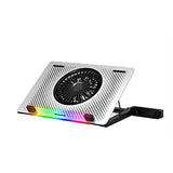 Steel Mesh Panel LED Fan Adjustable Speed Control 10 "-17" Laptop Cooling Pad, Cooling Bracket