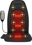 THERAZZAGGE Vibration Back Massager with Heat,Chair Massager Cushion with 10 Vibration Motors & 5 Modes,Massage Pad for Office/Home Use