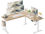 L Shaped Standing Desk Adjustable Height, Reversible Electric Corner Standing Desk