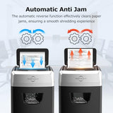 BONSEN 150-Sheet Autofeed Paper Shredder Heavy Duty, 60 Mins Micro-Cut Shredder for Office