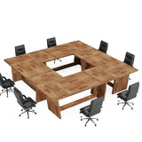 Tribesigns 14-16 People Conference Table, 12 FT Large Rectangular Meeting
