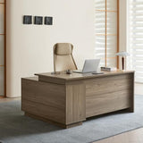 63" Executive Desk, Modern Office Desk with Storage Drawers & Power Outlets, Reversible L-Shaped Computer Desk
