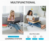 Lap Tables for Adults & Kids - Suitable Tablet and Laptop Stand for Bed - Include iPad Slot and Cup Holder