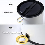 This Stainless Steel Pedal Bin with Lid - Modern Cosmetic Trash Can for Bathroom