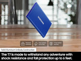 SAMSUNG T7 Portable SSD, 4TB External Solid State Drive, Speeds Up to 1,050MB/s, USB 3.2 Gen 2