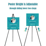 Tall Display Easel Stand for Wedding Sign Poster, Foldable and Adjustable