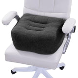 HOMBYS Extra Thick Chair Cushions for Office,6 in Breathable Adult Booster Seat for Car, Black