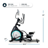 Echelon - Elliptical Exercise Machine | Work Out Equipment for Home Gym | ‎Magnetic Resistance Mechanism | 20 Stride with Single Rail Design | Pre-Programmed LCD Monitor | Convenient Tablet Holder Echelon