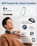 SKG G7 Pro Fold Neck Massager for Pain Relief Deep Tissue Vibration Cordless Travel Massager,Foldable Neck Massager for Office Home Car Gifts for Men Women Dad Mom Grandpa