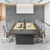 Anzhap 10FT Conference Table for 10 People, Executive Office Table