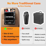 100 Count Recycled Disposable Car Trash Bags - 2.5 Gallon Heavy Duty