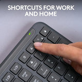 Signature Slim K950 Wireless Keyboard, Sleek Design, Switch Typing Between Devices, Quiet Typing, Bluetooth