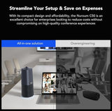 360 Pro Conference Room Camera and Microphone 2026 Upgrade, 3 AI Video Modes, Conference Webcam with Noise Suppression, All in One Webcam
