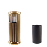 This Stainless Steel Trash Can - Ele d Kitchen & Bathroom Recycling Bin