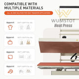 Large Manual Heat Press Machine: Fast-Heating Durable Press for T-Shirts