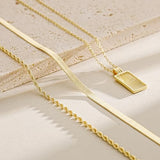 YOIHUR Gold Necklaces for Women, 14K Gold Plated Dainty Stackable Stack Choke Necklaces, Trendy Layering Pendant Necklace Set Jewelry for Women Gifts