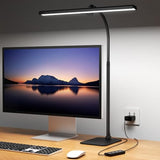 Kary LED Desk Lamps for Home Office, Tall Desk Light with Base, Flexible Gosseneck Adjustable Height 5-Level Dimmable Brightness