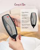 THERAZZAGGE Vibration Back Massager with Heat,Chair Massager Cushion with 10 Vibration Motors & 5 Modes,Massage Pad for Office/Home Use