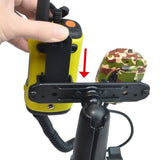 UAYESOK 2-in-1 Handheld Radios Bracket Clip Mount & Walkie Talkie Speaker Mic Holder (Screw Hole+3M Adhesive Back Installation)