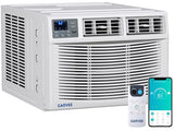 Garvee 8000 BTU Window Air Conditioner with Heat, Window Mounted AC Unit and Heater Combo with Dehumidifier & Fan for Apartment, Living Room, Bedroom, Rooms Up to 350 Sq. ft, APP & Remote Control