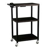 Norwood Commercial Furniture Mobile Utility AV Cart with Power Strip and Casters