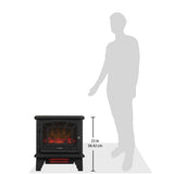 duraflame® Infrared Quartz Electric Fireplace Stove Heater, Black