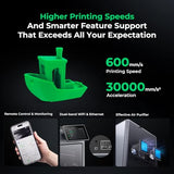 3D Printer, Multi Color Printing with New CFS 600mm/s High-Speed Full Auto-Leveling Dual Al Camera Next-Gen Direct Drive Extruder Large