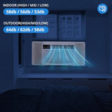 Towallmark 8,000 Btu Window Air Conditioner, Cools Up to 350 Sq. Ft with Cooling, 3 Fan Speed, Window-Mounted Room Ac Window Unit with Remote, Easy Install Kit for Home
