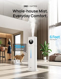 DREO HM735S 11L Smart Humidifier Large Room 700 ft², 100H Cool Mist Air Humidifiers for Bedroom, Top-Fill, Clean Tank Technology, 26dB, Auto Mode, Aroma Box, RGB, Remote & APP Control, Baby, Silver