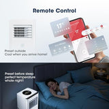 10000BTU Portable Air Conditioners, Smart AC Unit with App & Remote Control, 4-in-1 Cooling, Heating, Dehumidifier, Fan for Rooms up to 450 sq.ft, 24H Timer, White