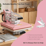 16x24 Heat Press Machine for T Shirts, Semi-Automatic Auto Open Heat Transfer Machine