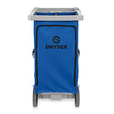 Dryser Commercial Janitorial Cleaning Cart on Wheels - Housekeeping Caddy with Shelves