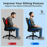SelectSoma Double-Thick Gel Seat Cushion for Long Sitting Pressure Relief - Egg Seat Pad