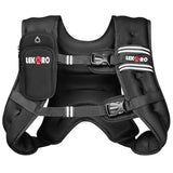 Weighted Vest for Men Women, No-Bounce 6LB 8LB 12LB 16LB 20LB 25LB 30LB Weights Vest with Adjustable Buckles & Reflective Stripes | Weight Vest for Walking Running Hiking Workout