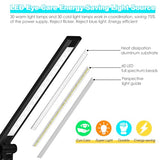 LED Desk Lamp with Wireless Charger, USB Charging Port, 10 Brightness, 5 Color Modes, Desk Lamps for Home Office