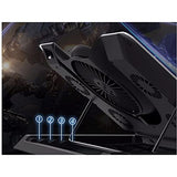 Steel Mesh Panel LED Fan Adjustable Speed Control 10 "-17" Laptop Cooling Pad, Cooling Bracket