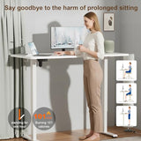 Veken 55 Inch Large Electric Standing Desk,Sit to Stand Up, Heights Adjustable