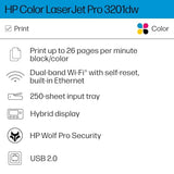 HP Color Laserjet Pro 3201dw Wireless Color Laser Printer, Office Printer