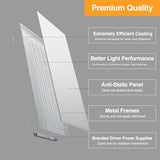 2x4 LED Flat Panel Light,Selectable 5CCT,0-10V Dimmable,9360LM,6Pack