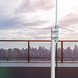 UAYESOK Amateur Base Antenna Dual Band 2m/70cm 7.2ft Fiberglass Mobile Radio Antenna Vertical Base Station Antenna 5.5/8.5dBi So239 Connector for Repeater System Radio Scanner Vehicel Truck