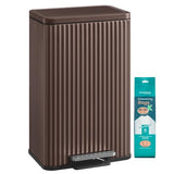 SONGMICS Trash Can, 13 Gallon (50 L) Garbage Can for Kitchen, with Lid