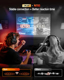 PS5 Headset with 2.4GHz for Ps5, Ps4, PC, Switch, Bluetooth 5.3 + 100Hrs Gaming Headphones with Noise Canceling Mic for Laptop