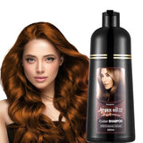 Dark Brown Hair Dye Shampoo 3 in 1, Covers Gray in Minutes, with Argan Oil, Long Lasting Color, Easy At-Home Use for Women & Men, 100% Gray Coverage, Gentle Herbal Formula, Natural color shampoo