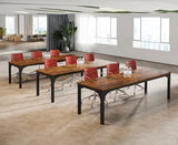 13FT Conference Table, Super Sturdy Large Rectangle Meeting Seminar Table for 16 Person