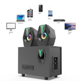 NJJOWRQ Multimedia Overweight Subwoofer Mobile Phone Plug Card Speaker Active Laptop