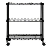 Oceanstar Portable 2-Tier Metal Rolling File Cart