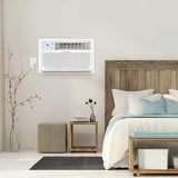 Keystone 8,000 BTU Wall Mounted Air Conditioner and Dehumidifier, 115V, Wall Unit for Bedroom, Bathroom, Small-Medium Sized Rooms up to 350 Sq.Ft., Quiet, High Efficiency Wall Mounted AC Unit, White