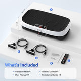 HTM Vibration Plate Exercise Machine - 330lbs Weight Capacity, 120 Speed Levels, Full Body Workout Shake Board