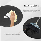 mefeir 4’x 5’x 5/8'' Thick Salon Mat for Hair Stylist, Barber Floor Mats with Round Base