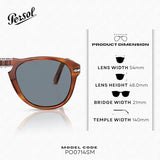Persol STEVE MCQUEEN FOLDING PO0714SM Aviator Shape Sunglasses With Official Eyewear Kit